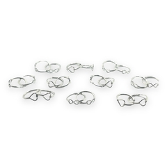 SE-9 Aros Argollas Formas (17 mm) Plata 925