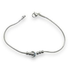 8834 Pulsera con Dije - Variedad de Modelos Acero Blanco en internet