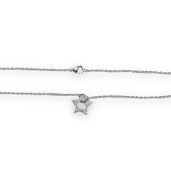 4255-2 Conjunto Dije+Cadena Estrella Acero Blanco - comprar online