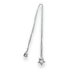 4255-2 Conjunto Dije+Cadena Estrella Acero Blanco en internet