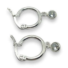 3588 Aros Argollas Circular - Variedad de Colores Acero Blanco - Stal Joyas