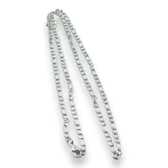 4257-45/50 Cadena Eslabones 3x1 - Variedad de Medidas Acero Blanco