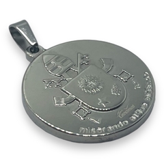5788 Dije Circular Papa Francisco (28 mm) Acero Quirúrgico - comprar online