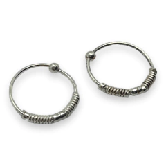 1.3 gr Argollas Plata Italiana (16 mm) - comprar online