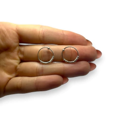 1.3 gr Argollas Plata Italiana (16 mm) en internet