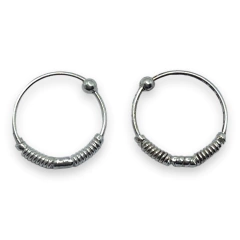 1.3 gr Argollas Plata Italiana (16 mm)