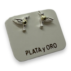 ART-24 Aros Pasantes Colibri Plata y Oro en internet