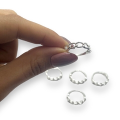 ART-107 Anillo Cadenas Plata 925