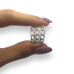 ART-107 Anillo Cadenas Plata 925 en internet