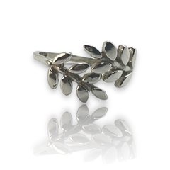 ART-109 Anillo 2 Hojas Plata 925