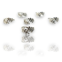 ART-109 Anillo 2 Hojas Plata 925 - comprar online