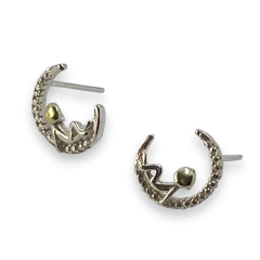 ART 24 Aro Hombre en la Luna Premium Plata y Oro - comprar online