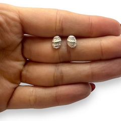 ART 24 Aros Pasantes de Diseño Plata y Oro - comprar online