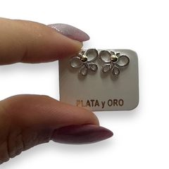 ART 24 Aros Pasantes Mariposa-7 Plata y Oro en internet