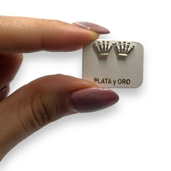 ART 24 Aros Pasantes Corona -5 Plata 925