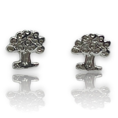 ART 1 Aros Pasantes Arbol-2 Plata 925