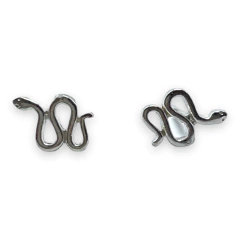 ART 1 Aros Pasantes Serpiente Plata 925 - comprar online