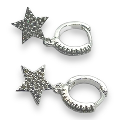 3590-1-2-3 Aros Cubanos Colgantes- Variedad de Modelos Acero Blanco - Stal Joyas