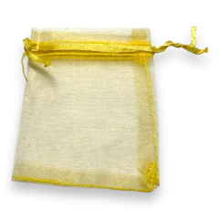 Pack de 50 Bolsas de Organza Doradas (7x9 cm) - comprar online