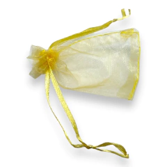 Pack de 50 Bolsas de Organza Doradas (7x9 cm) - Stal Joyas