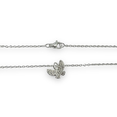 4255-7 Conjunto Mariposa con Cubics Acero Blanco - comprar online