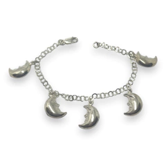 MO-118 Pulsera Lunas - Ultimas Unidades Plata 925
