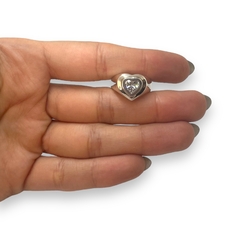 AG-558 Anillo Premium Forma Corazon (12 mm) Plata 925 - Stal Joyas