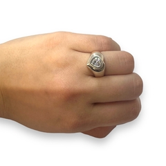 AG-558 Anillo Premium Forma Corazon (12 mm) Plata 925 - tienda online