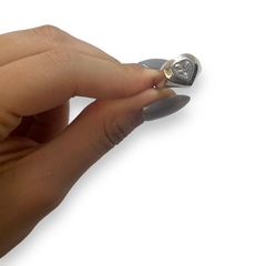 Imagen de AG-558 Anillo Premium Forma Corazon (12 mm) Plata 925