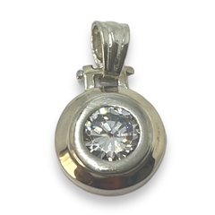 AG 561 Dije Circular con Cubic Blanco (16 mm) Plata 925 en internet