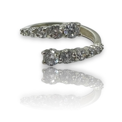 AG-638 Anillo Piedras Premium Plata 925 - comprar online