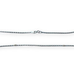 CA-CAJITA Cadena Cola de Ratón Facetada - Variedad de Medidas Plata 925 y Oro - comprar online
