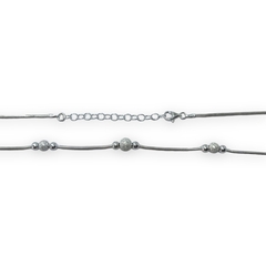 CA-FANTASIA 72 Conjunto Cadena + Bolitas Premium Plata Italiana (45cm) - comprar online