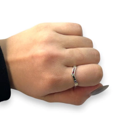 AG-314 Anillo Cubics Multicolor Premium Plata y Oro - comprar online