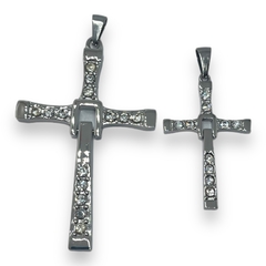 5826 Dije Cruz de Toreto - Variedad de Medidas Acero Quirúrgico