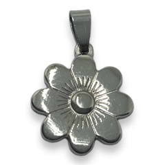 5955 Dije Flor (20 mm) Acero Quirúrgico