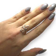 ART-119 Anillo Serpiente Plata 925 - comprar online