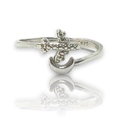 ART-117 Anillo Avión y Luna Plata 925 - comprar online