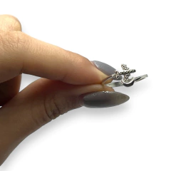 ART-117 Anillo Avión y Luna Plata 925 - Stal Joyas