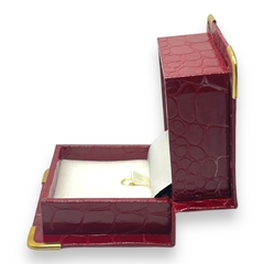 Estuche de Cuero Rojo Premium para Cadena y Dije (X Unidad) - tienda online