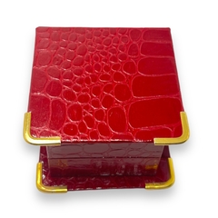 Imagen de Estuche de Cuero Rojo Premium para Cadena y Dije (X Unidad)