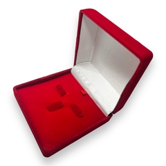 Estuche de Pana Rojo Premium para Cadena y Dije (X Unidad) en internet