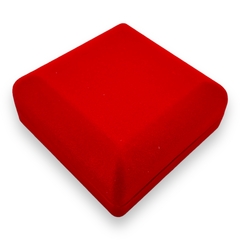 Estuche de Pana Rojo Premium para Cadena y Dije (X Unidad) - Stal Joyas