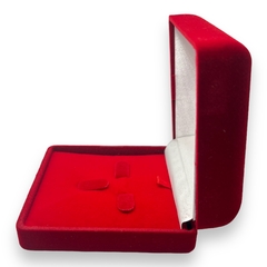 Estuche de Pana Rojo Premium para Cadena y Dije (X Unidad) - tienda online
