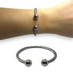 9002 Pulsera Esclava (4 mm) Acero Quirúrgico