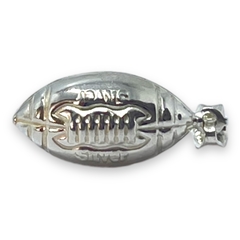 1.9 gr Dije Pelota de Rugby Plata Italiana