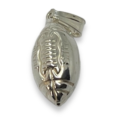 1.9 gr Dije Pelota de Rugby Plata Italiana - comprar online