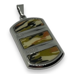 6030 Dije identificatorio Militar (25x45 mm) Acero Quirúrgico - comprar online