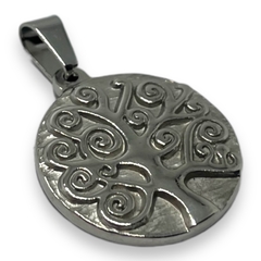 6034 Dije Arbol de la Vida Medalla (25 mm) Acero Quirúrgico - comprar online