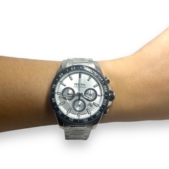 Reloj Festina Hombre F20560 Cronografo - Fondo Blanco Acero Agente Oficial en internet